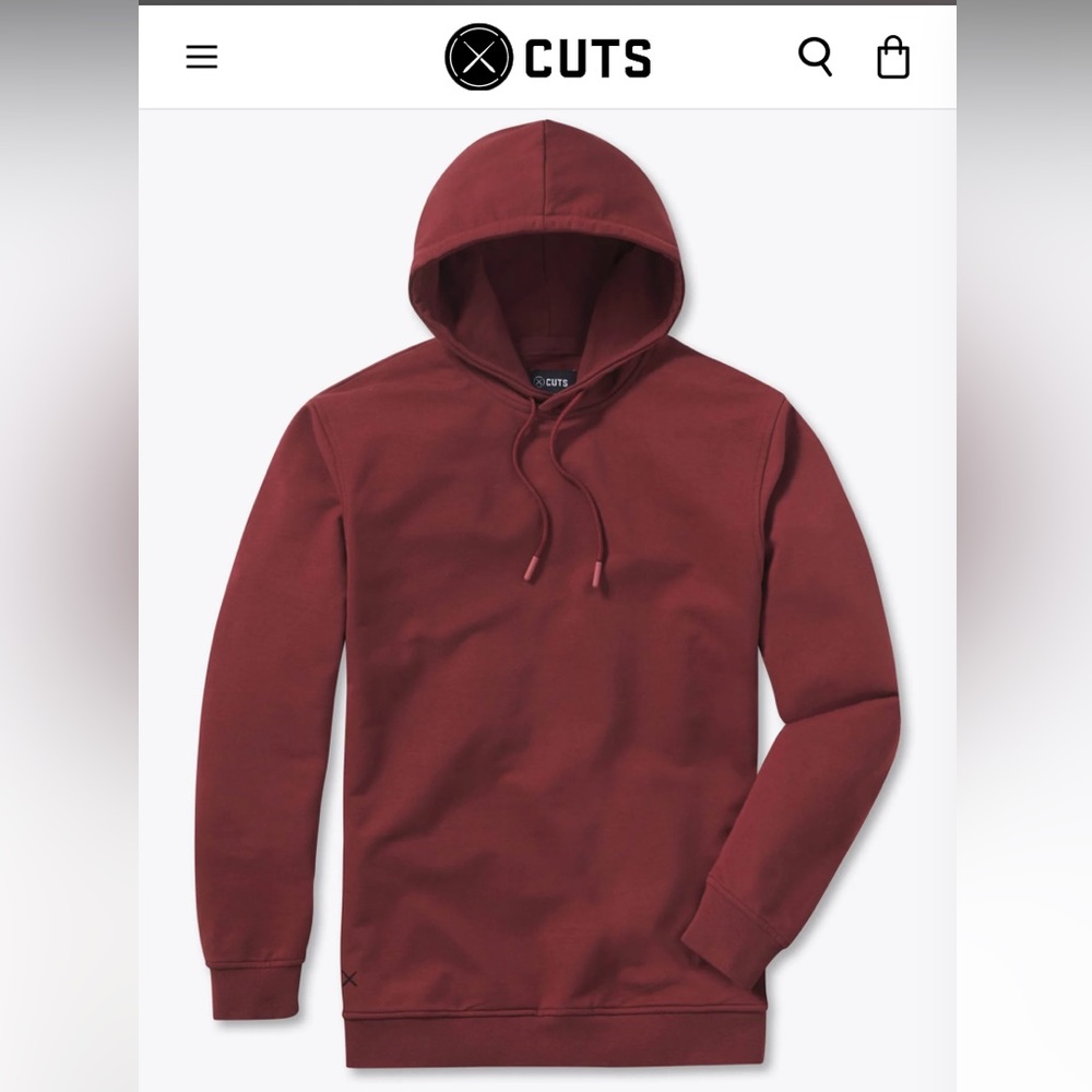 Cuts Clothing Maroon Hoodie